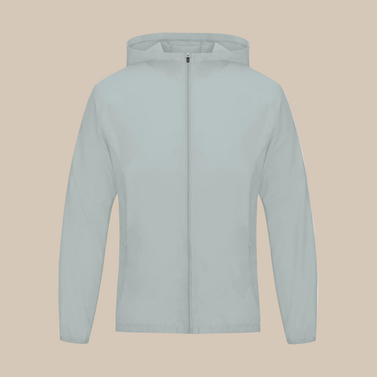 Light gray hoodie on a white background