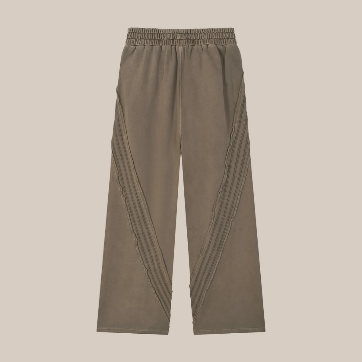 khaki pants on a beige background