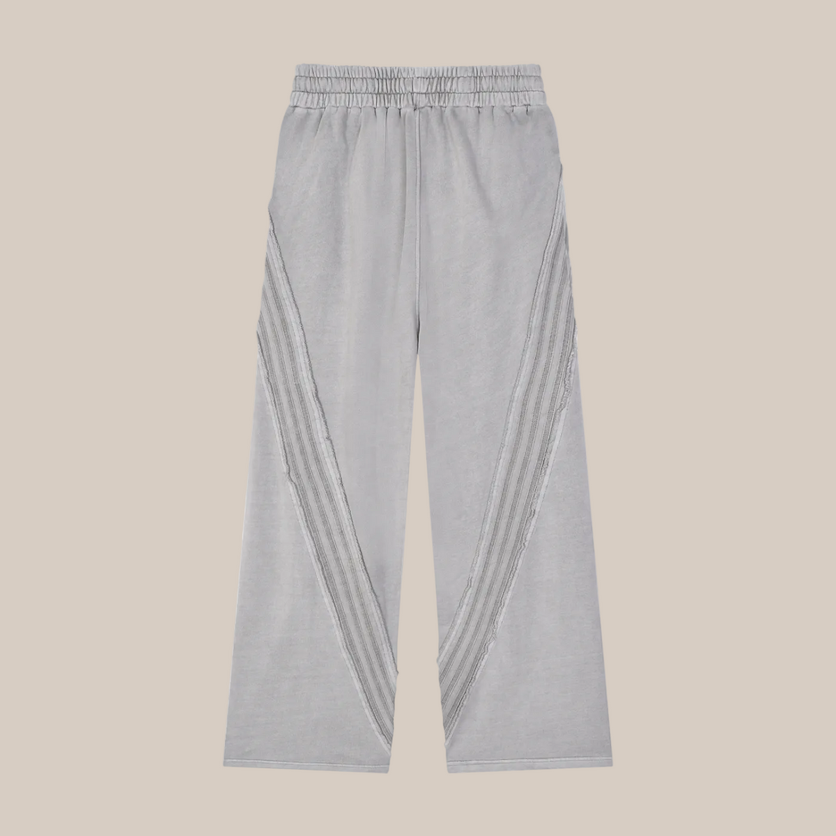 Gray pants on a beige background