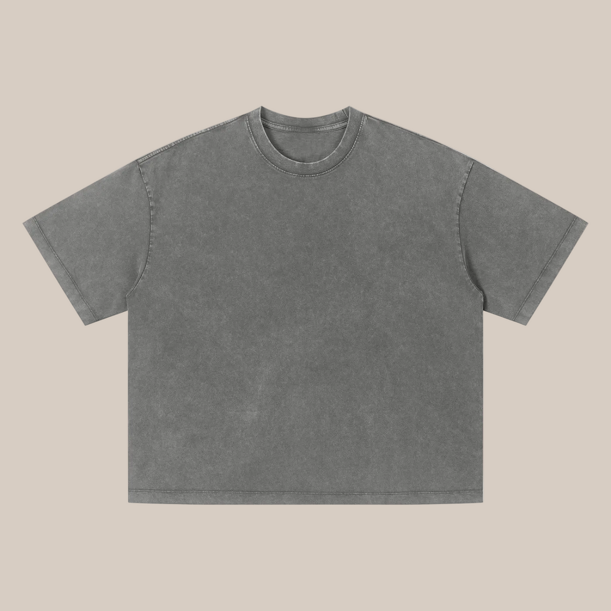 Beige t-shirt on a beige background
