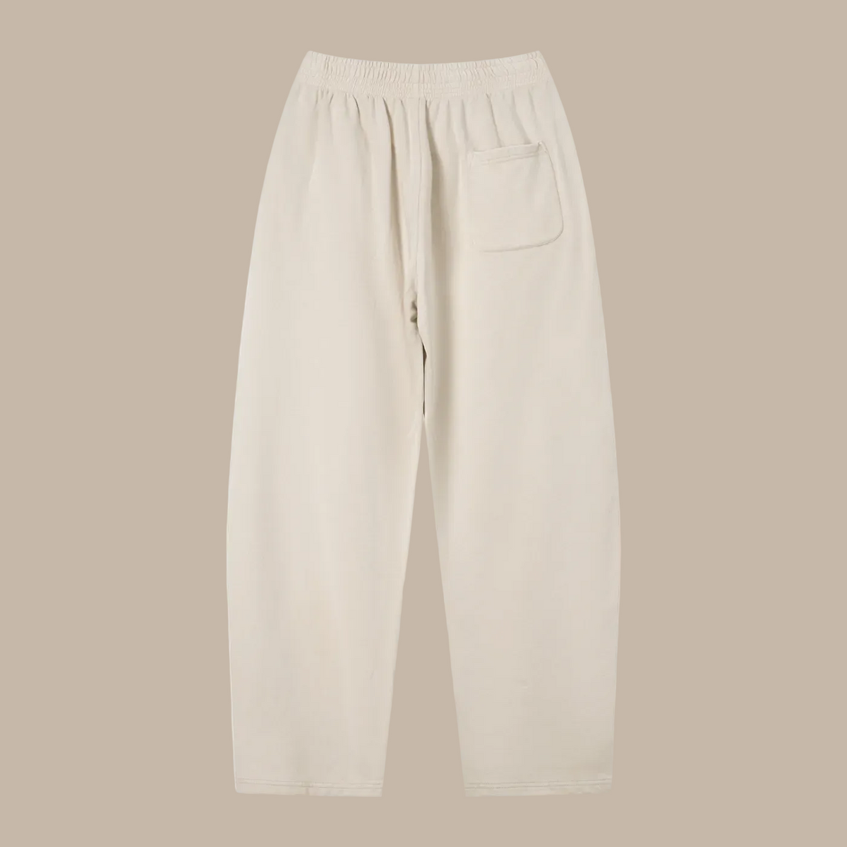 Beige pants on a white background