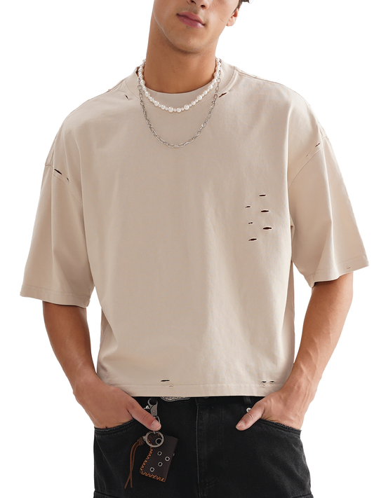 Classic Frayed Boxy T-shirt