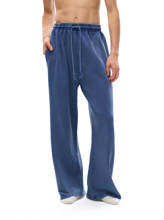 Acid Washed Straight Leg Pants